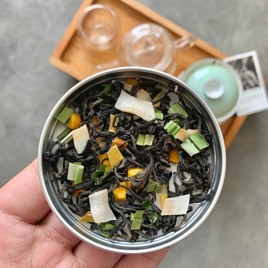 Tea Blend Leaves Dreamy Mango 50gr Tempoern Bali