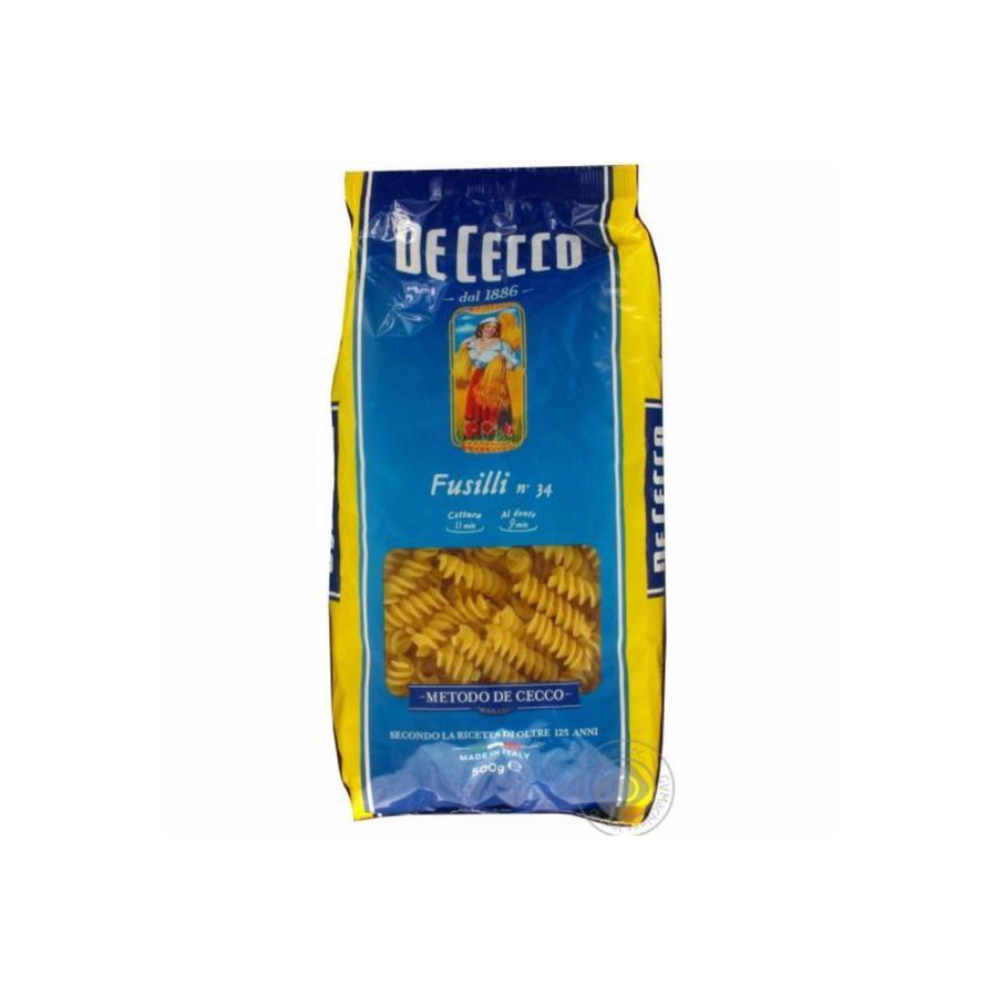 Pasta Fusilli De Cecco 500 gr