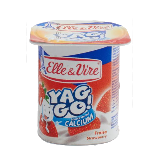 Elle & Vire Yoghurt Yaggo Strawberry 125 gr